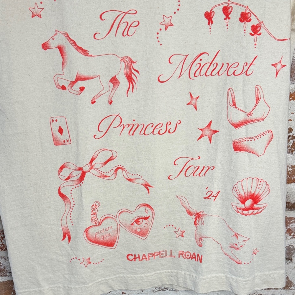 The Midwest Princess Tour Chappel Roan Concert Tee Everybody World Small - Picture 4 of 6